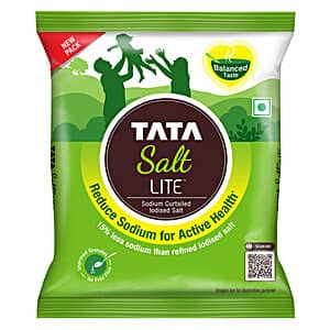 Tata Salt Lite 15% Low Sodium Salt Reduce Sodium For Active Health Lite Namak 1kg Pouch