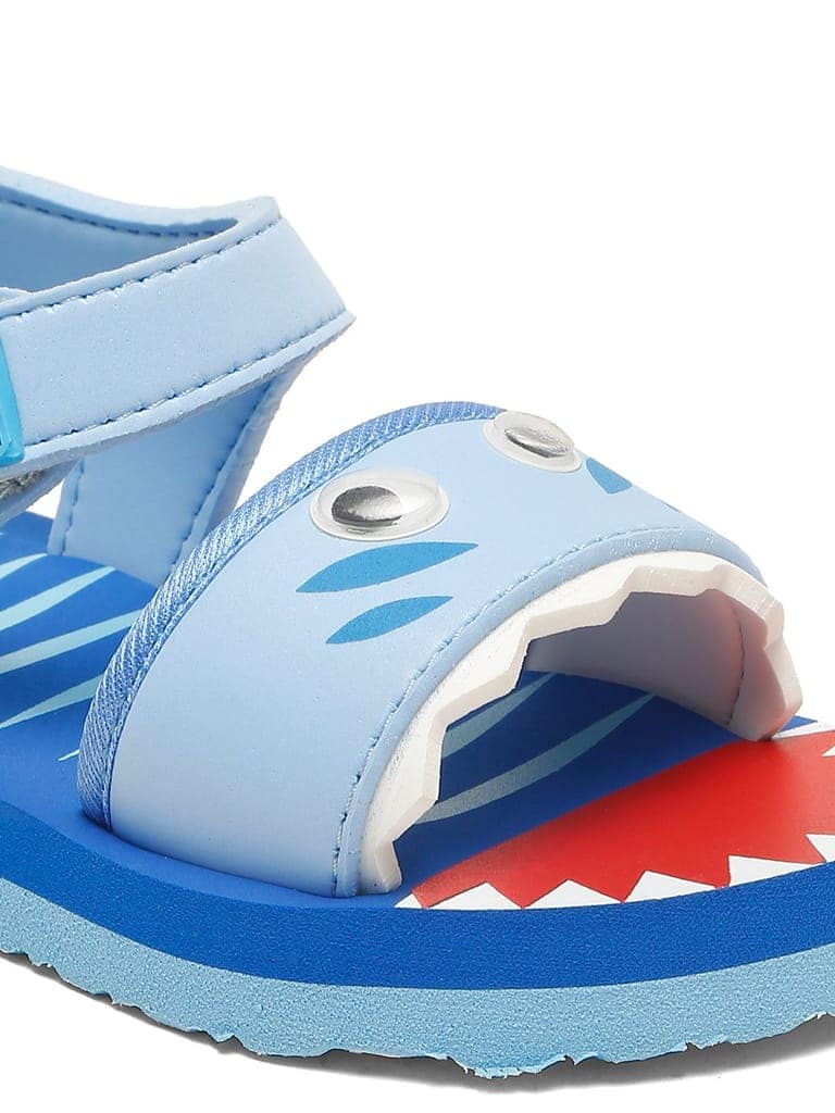 Premium Shark Artistic Sandals - RoyalBlue (Unisex) view 2