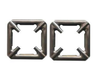 Kepy The Mall Pcs Of 1 Heavy Quality Stainless Steel Lpg Gas Stove Stand Pan Support Removable Square For Small Utensil 12.5X12.5X1Cm