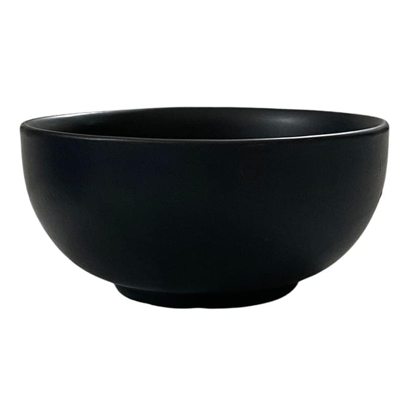 Ceramic Dining Matte Black Ceramic Bowls Katoris Set of 6 view 2