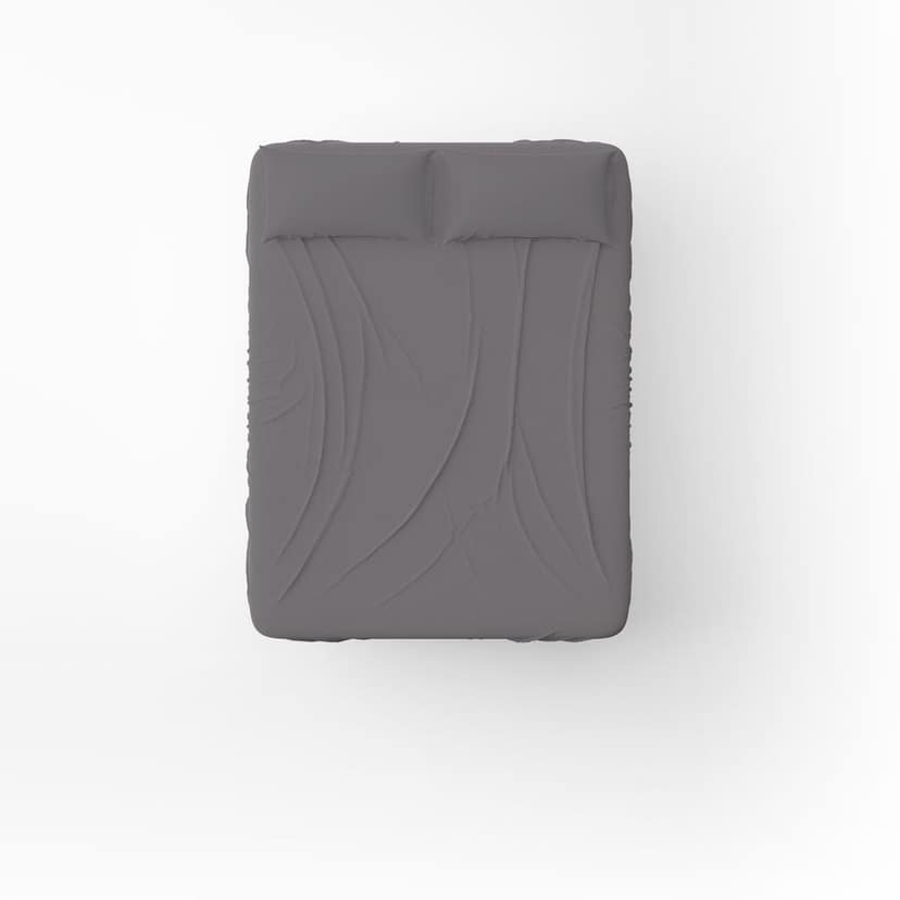 Chann Studio Bedsheet Collection 400 TC Cotton King Size 78"x72" with 2 Pillow Covers (Grey)