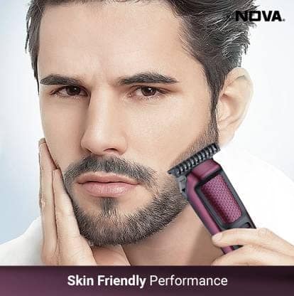 NOVA NHT 1134 Trimmer 120 min Runtime 4 Length Settings (Maroon) view 3