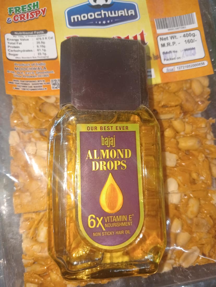 Bajaj almond drops oil