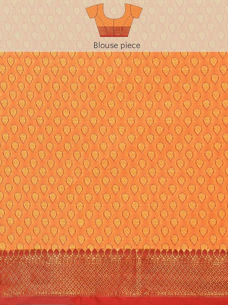 Women's Pure Banarasi Silk Woven Saree With Unstiched Blouse Piece view 7