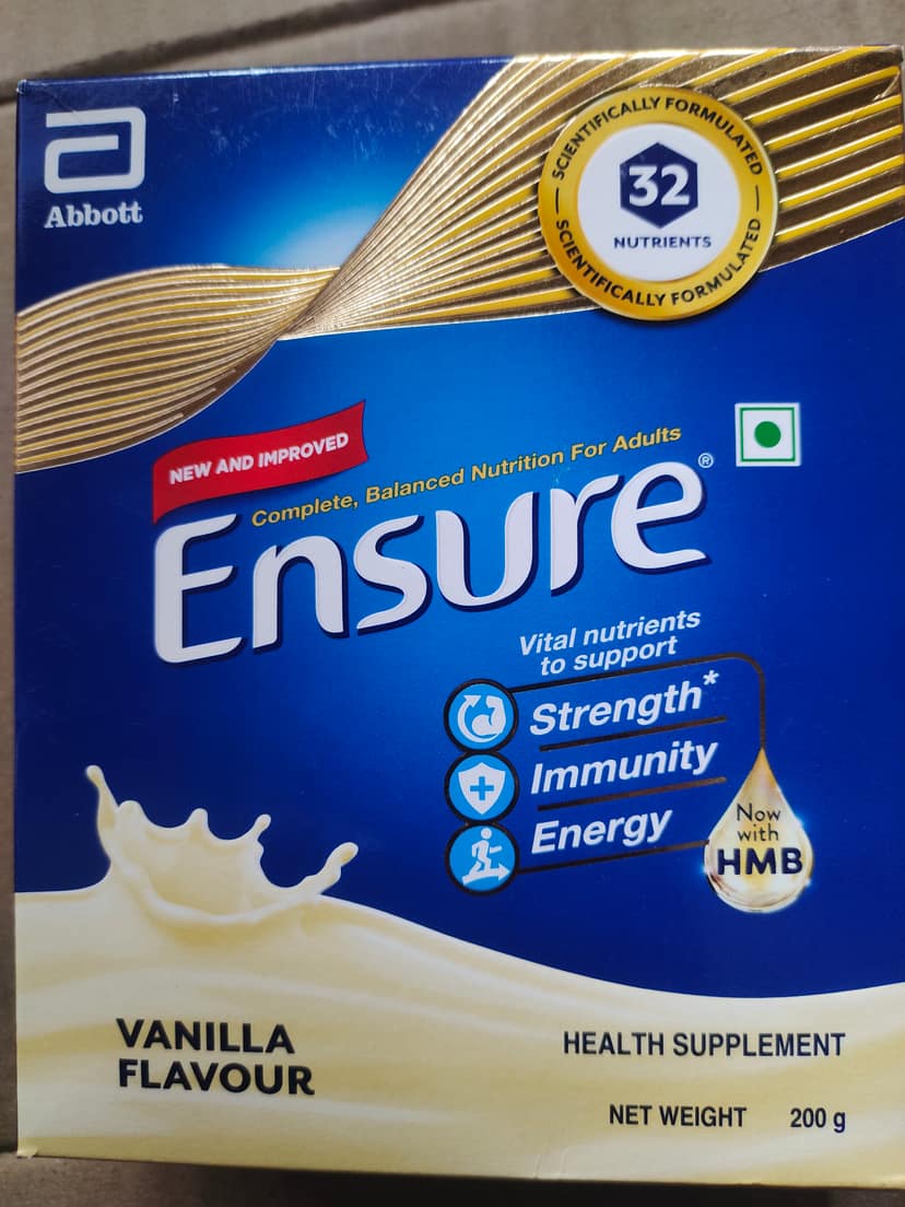 Ensure Health Drink With High Protein - Vanilla Flavour, Provides Complete Nutrition For Adults,