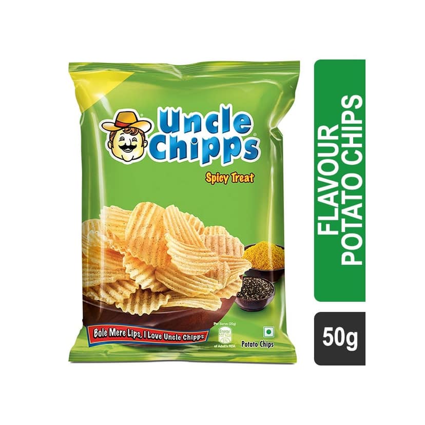 Uncle Chipps Spicy Treat Flavour Potato Chips view 2