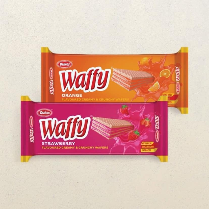 Dukes Waffy Strawberry & Orange Wafers Combo view 2