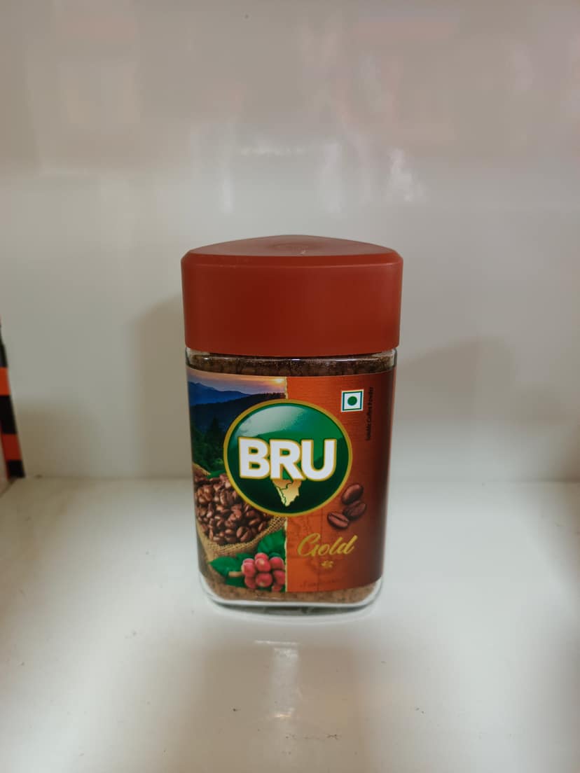 Bru gold jar