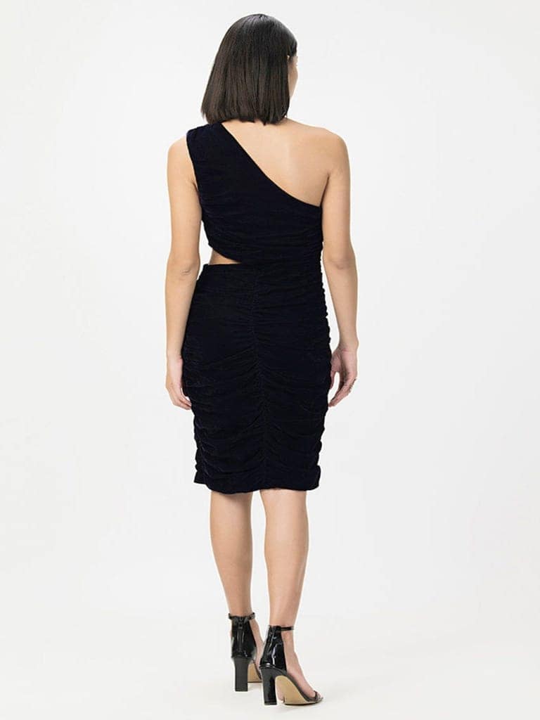 Ruched Velvet Party Dress view 6