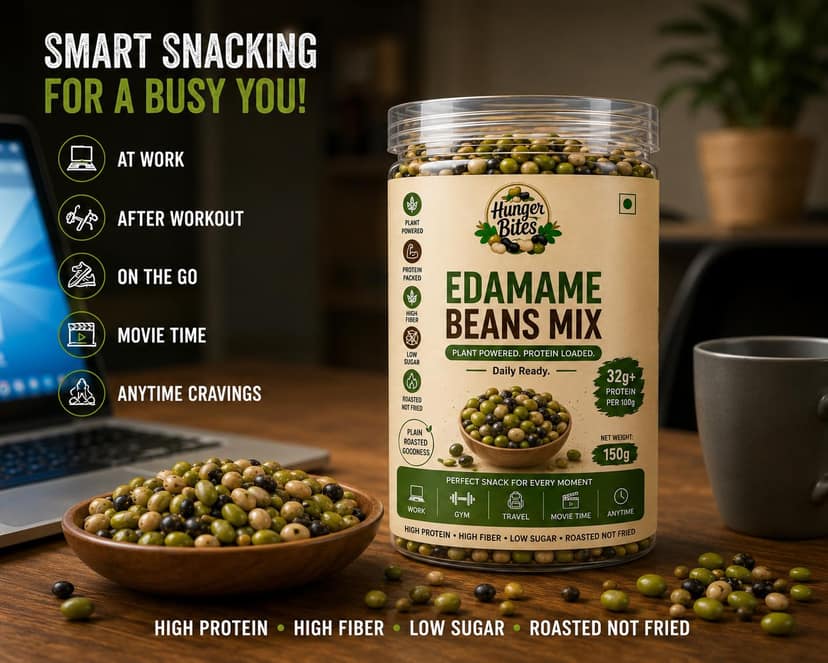 Hunger Bites Edamame Beans Mix view 4