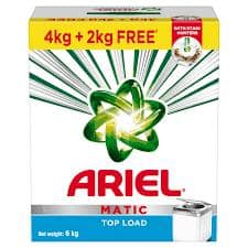 Ariel Matic Top Load Detergent Washing Powder, 4 Kg (Get 2 Kg Free)