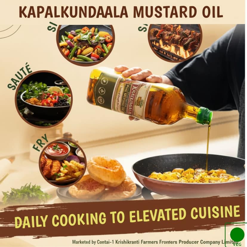 KAPALKUNDALA COLD PRESSED MUSTARD OIL view 7