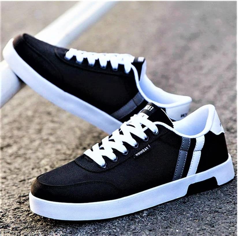 kardam&sons Fashionable Canvas Casual Outdoor Sneakers White Shoes Sneakers for Men view 4