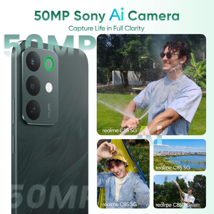 REALME C85 5G (Peacock Green, 6GB RAM, 128GB Storage) view 2