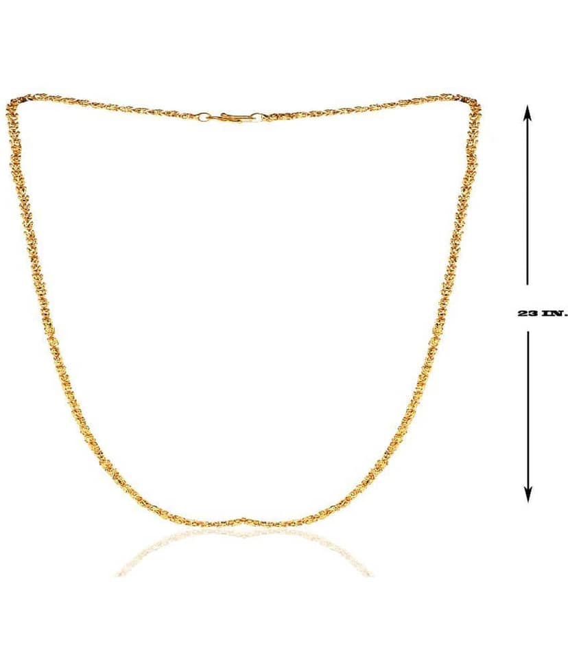 KRIMO Gold Plated Chain ( Set of 1 ) view 2