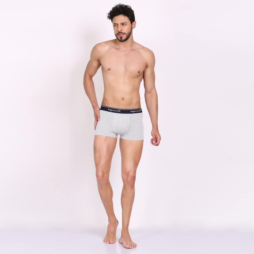 X-BOLD Strips Soft Trunks- N.Blue/White Strips
