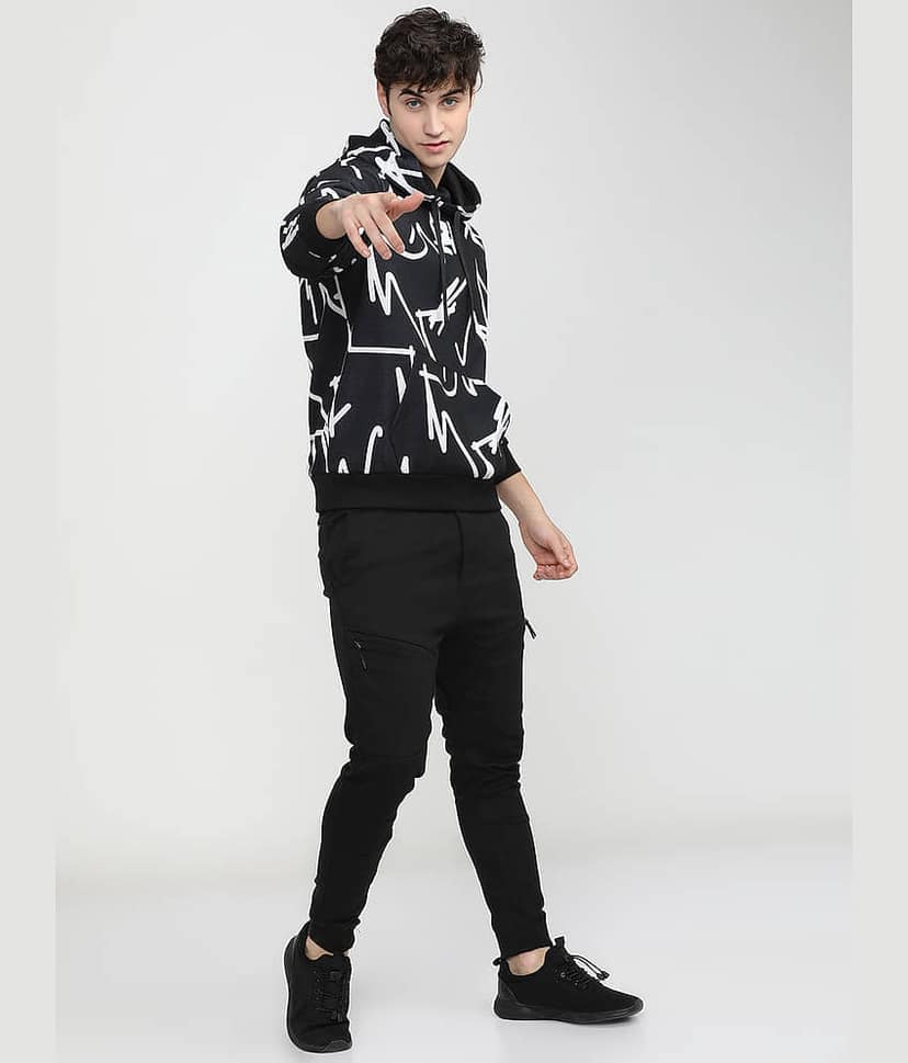 Highlander Polyester Round Neck Men's Sweatshirt - Black ( Pack of 1 ) view 5