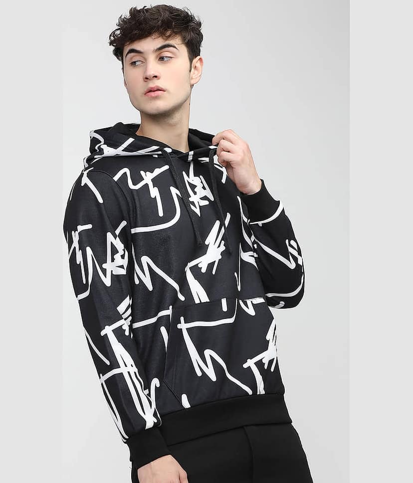 Highlander Polyester Round Neck Men's Sweatshirt - Black ( Pack of 1 ) view 6