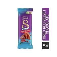 Cadbury Dairy Milk Silk Dairy Milk Silk Oreo Red Velvet, 60 G