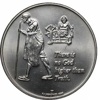 Mahatma Gandhi Yatra & Gandhi is Superman Silver Plated Ancient India Variant