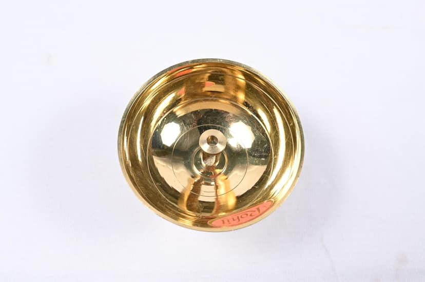 "Traditional Indian Brass Oil Lamp/Diya for Diwali and Other Religious Festivals" view 2