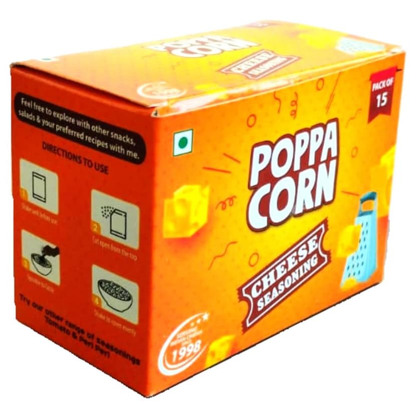 POPPACORN Cheese Seasoning Powder, 5gX15 Pouches 75gms view 5