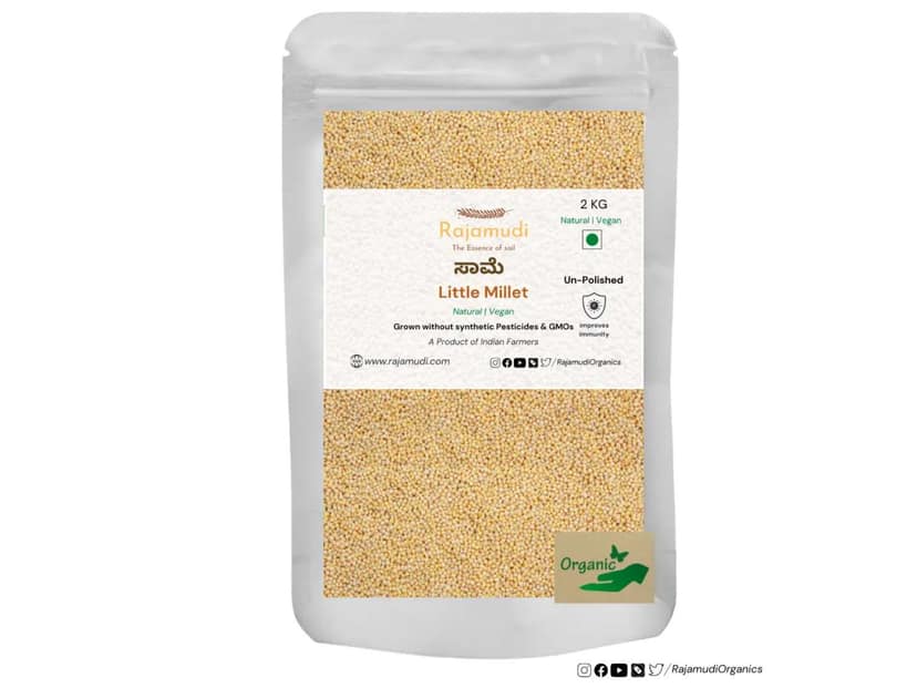 Rajamudi Organics Saame - Little Millet - 2 Kilogram