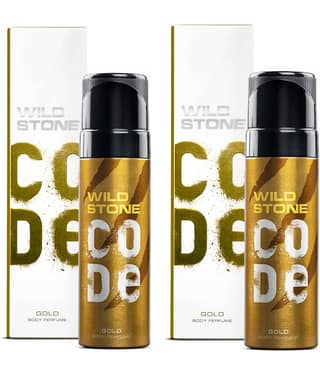 Wild Stone CODE Gold Body Perfume for Men, Pack 2(each 150) Eau De Parfum (EDP) For Men 2 ( Pack of 2 )