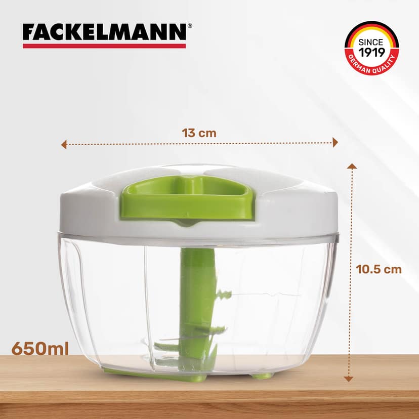 Fackelmann Swift 650Ml Vegetable Chopper For Onion Chopper With Safe & Durable 3-Blade Design view 2
