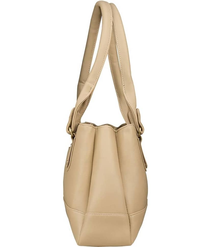 Fostelo Beige Faux Leather Shoulder Bag view 2