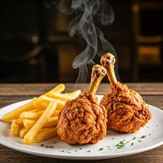 2 Crispy Chicken Lollipop + French Fries