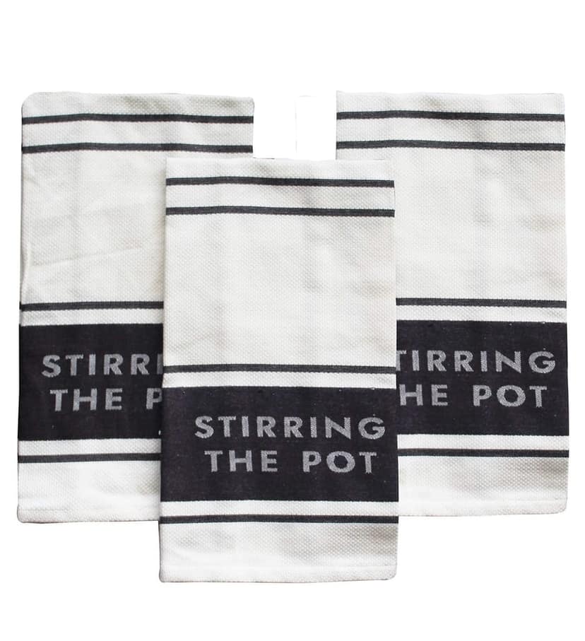 Airwill Branded 100% Cotton Kitchen Towels Pack of 3 pcs view 4