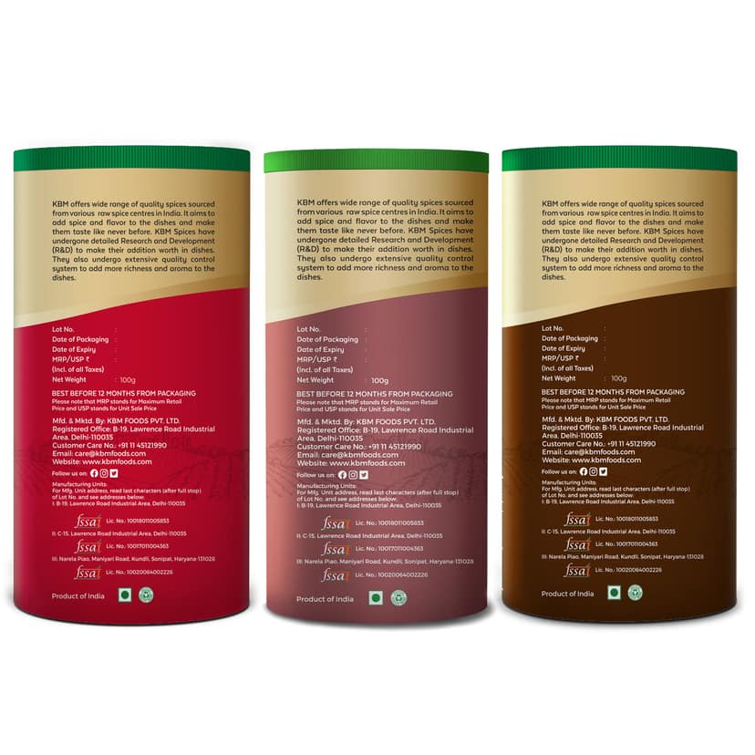 KBM Premium Spices Chicken + Meat + Egg Curry, 100 gm - Pack of 3 view 2