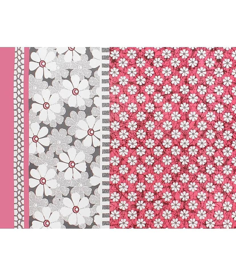 Cosito Cotton 1 Double Bedsheet with 2 Pillow Covers ( Pink ) view 2