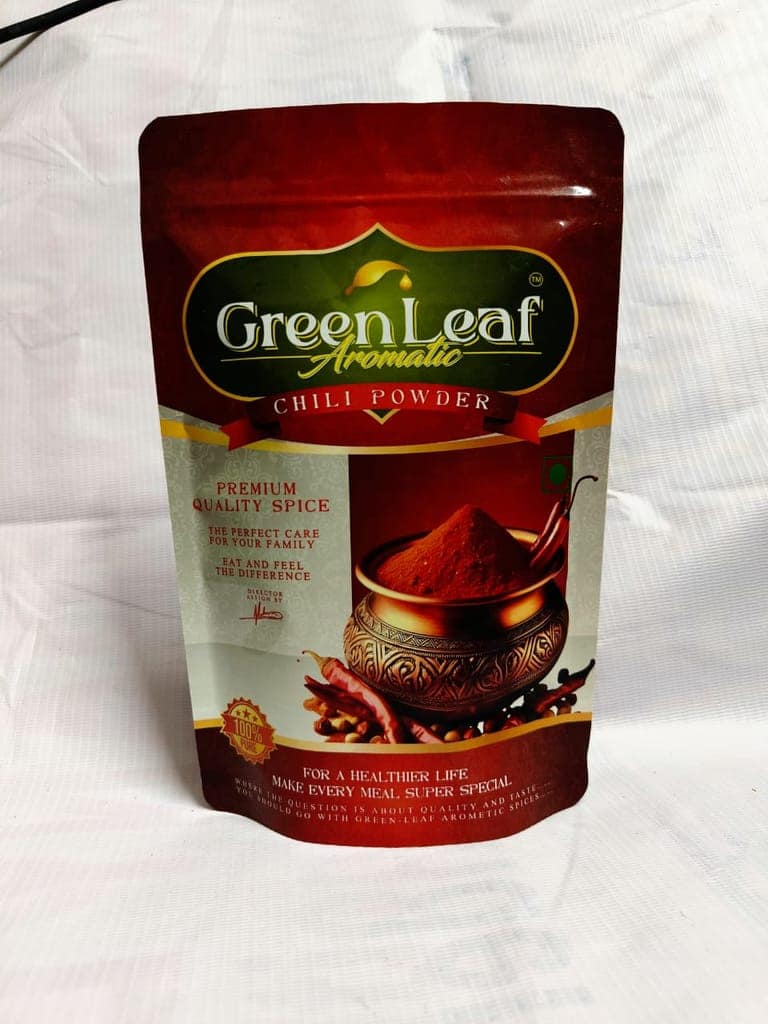 Green Leaf Aromatic 100% Pure Premium Chili Powder - 250gm view 3