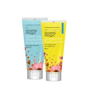 Aroma Magic White Tea Chamomile & Grape Fruit Face Wash Combo (100 gm each) Pack of 2