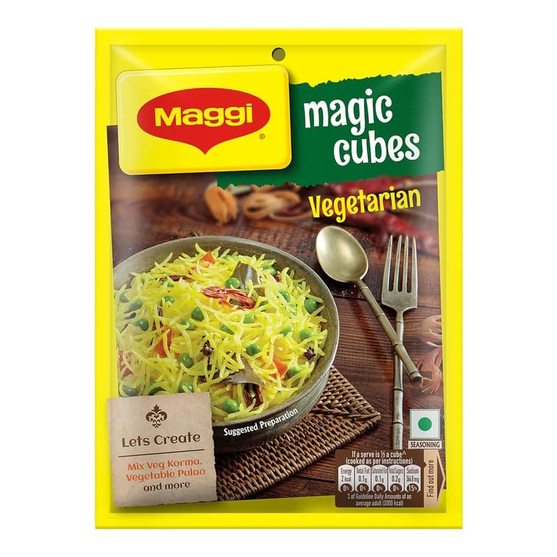 Nestle Maggi Magic Cubes, Vegetarian Masala â€“ 10 Cubes (40 G)