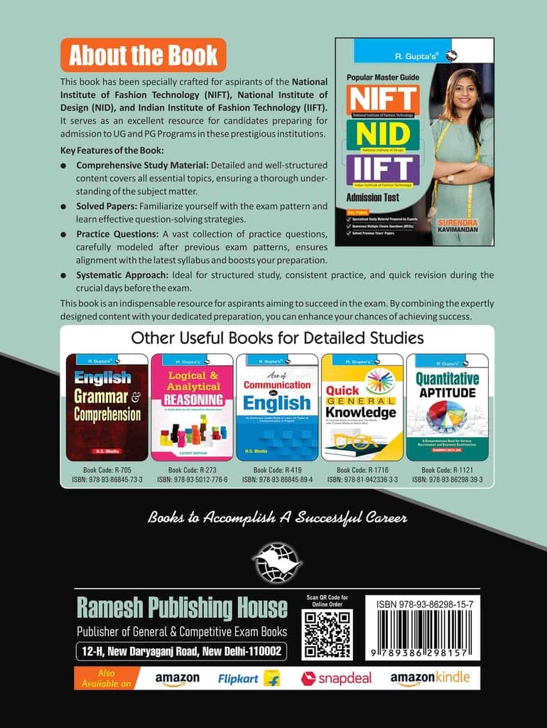 NIFT/NID/IIFT Admission Test Guide (R-171) view 2