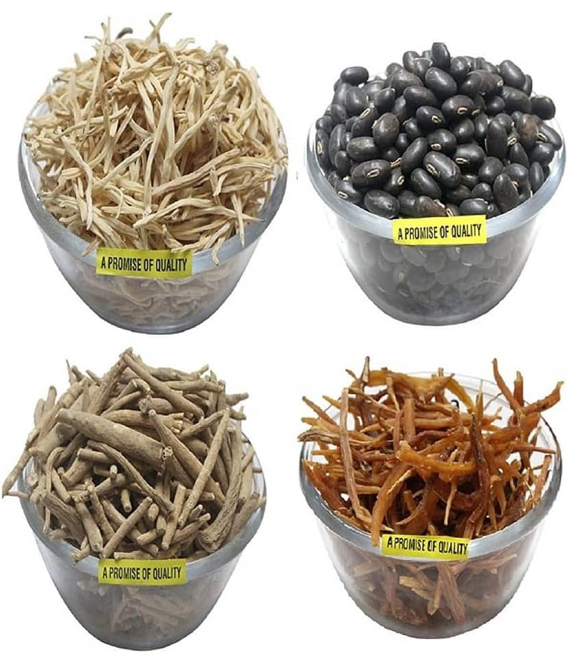 MYGODGIFT Shatavar, Safed Musli, Ashwagandha Kaunch Beej 50 GM EACH 200 gm Pack of 4 view 3