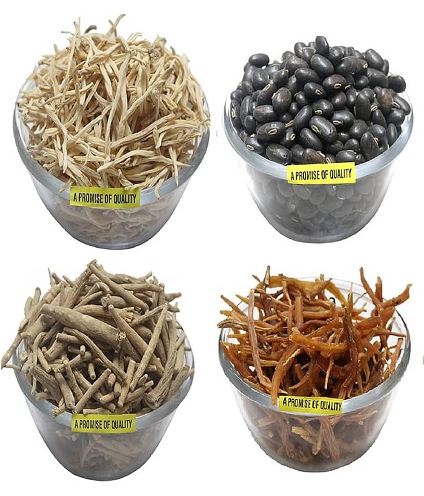 MYGODGIFT Shatavar, Safed Musli, Ashwagandha Kaunch Beej 50 GM EACH 200 gm Pack of 4 view 4