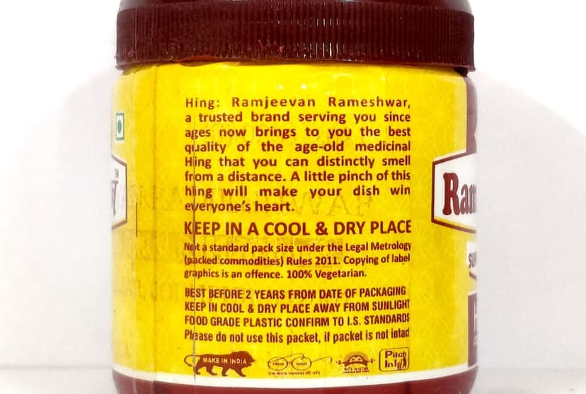 Ramjeevan Super Strong Pure Hing Asafoetida (50) | Chemical Free, Strong & Aromatic Hing| Compounded Asafoetida view 4