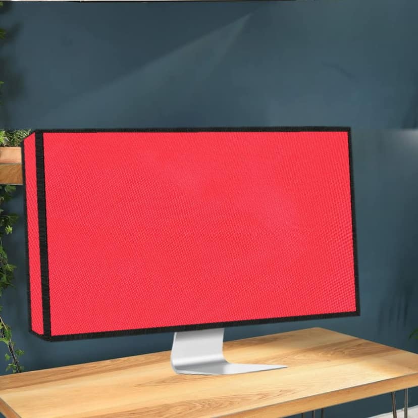 PalaP Super Premium Dust Proof Monitor Cover for Apple iMac All in ONE Desktop 27 inches (RED) view 5