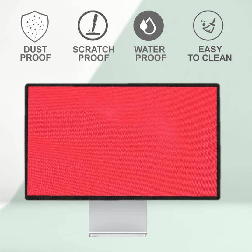 PalaP Super Premium Dust Proof Monitor Cover for Apple iMac All in ONE Desktop 27 inches (RED) view 6