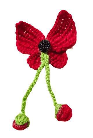Handmade Crochet Butterfly Clip (pack of 2)