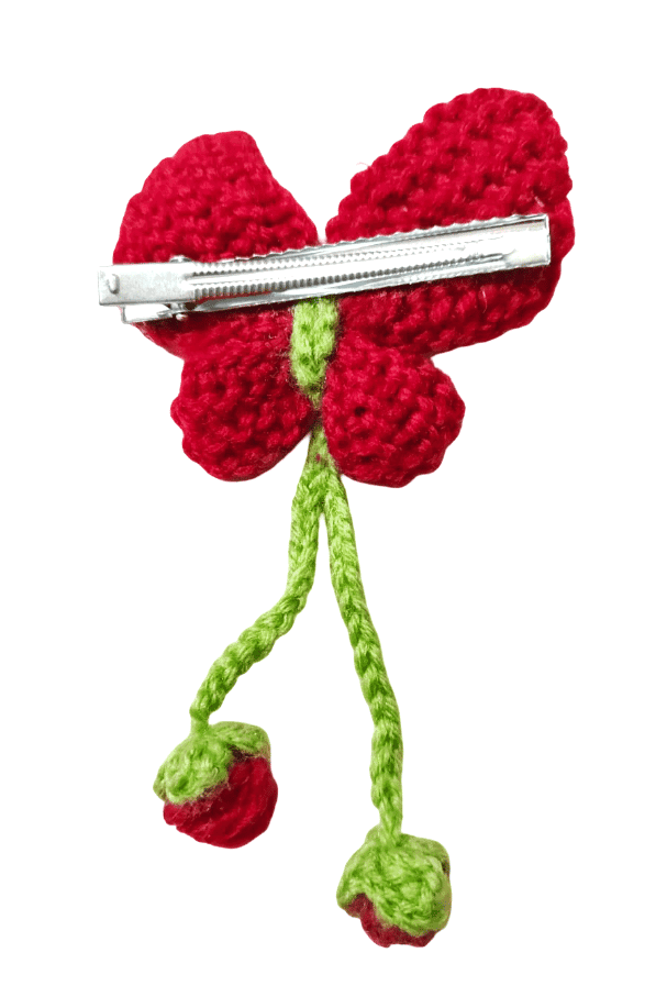 Handmade Crochet Butterfly Clip (pack of 2) view 2