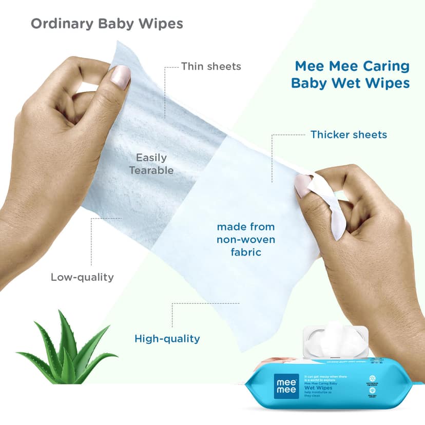 Mee Mee Baby Wet Wipes with Aloe Vera and Vitamin E view 2