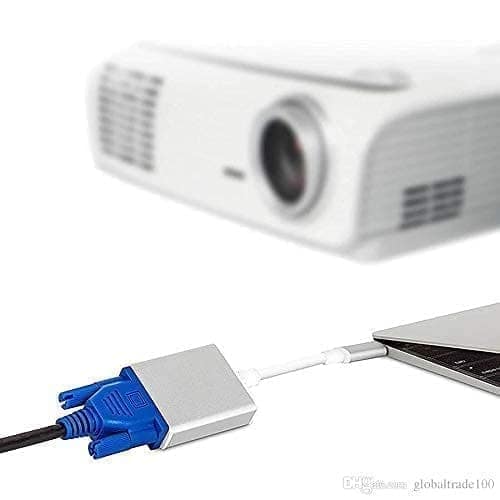 Type-C to VGA Adapter 1080P Converter for Mac Book Series, Chrome Book Pixel, Surface Book and More (Silver) view 3