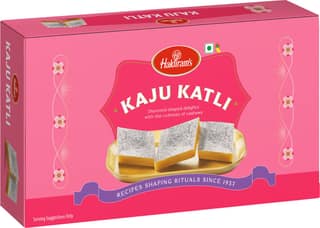 Haldiram's Kaju Katli Box | Premium Cashew Sweet | Ideal for Gifting & Celebrations Box (200 g) - Pack of 2