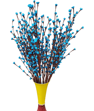 Fab n Style Rose Blue Artificial Flowers Bunch - Pack of 1