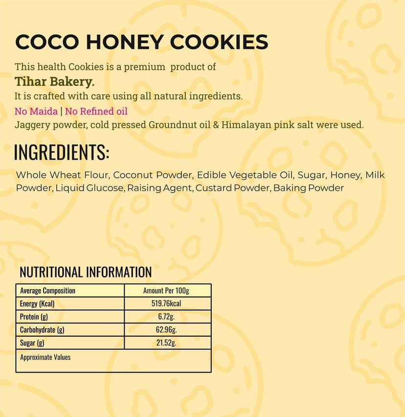 Coco Honey Cookies view 3